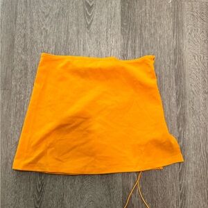 Bright Orange Mini Skirt